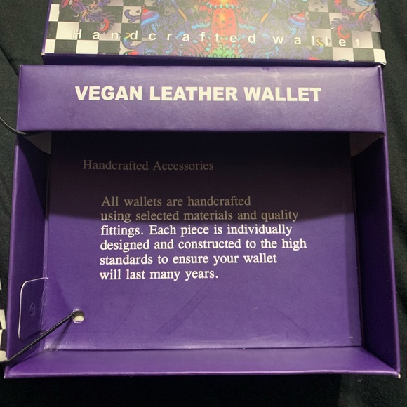 Vegan leather Psychedelic Mushroom Wallet NIB - Picture 5 of 5